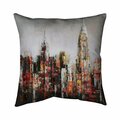 Fondo 20 x 20 in. Paint Splash City-Double Sided Print Indoor Pillow FO2791598